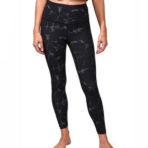 90 Degree By Reflex Black Marble Print High Rise Legging size XS